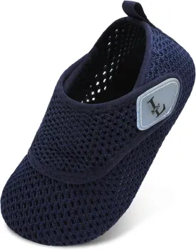 L-RUN Toddler Water Shoes Boys Girls Barefoot Beach Swim Shoes Quick Dry Kids Aqua Socks Non-Slip Wide Baby House Slippers