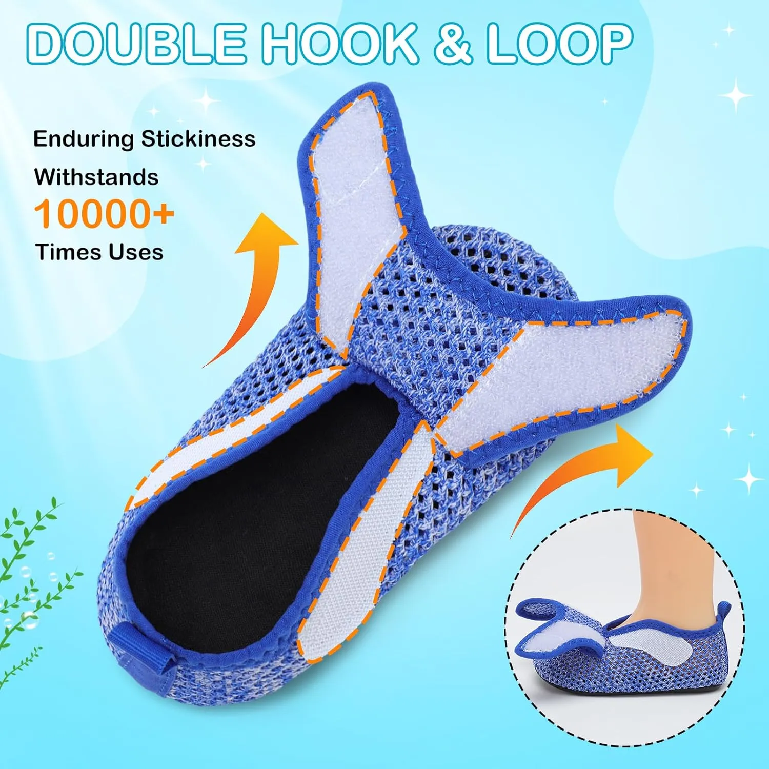 L-RUN Toddler Water Shoes Boys Girls Barefoot Beach Swim Shoes Quick Dry Kids Aqua Socks Non-Slip Wide Baby House Slippers