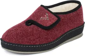 Ladies felt slippers Model 2064 - warmly lined with virgin wool for cold feet