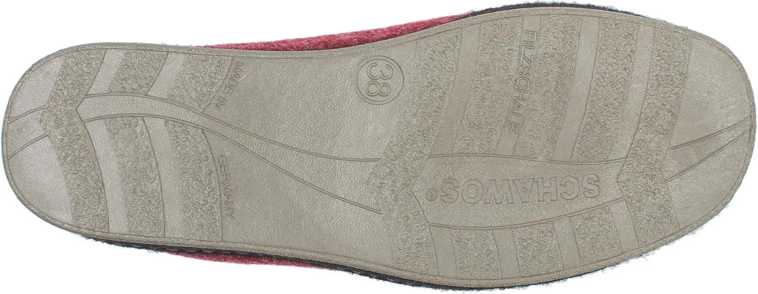 Ladies felt slippers Model 2064 - warmly lined with virgin wool for cold feet