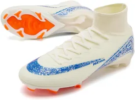 Men's Soccer Shoes High-Top Soccer Cleats Outdoor Breathable Athletic Professional Spikes Youth Boys Football Shoes Unisex