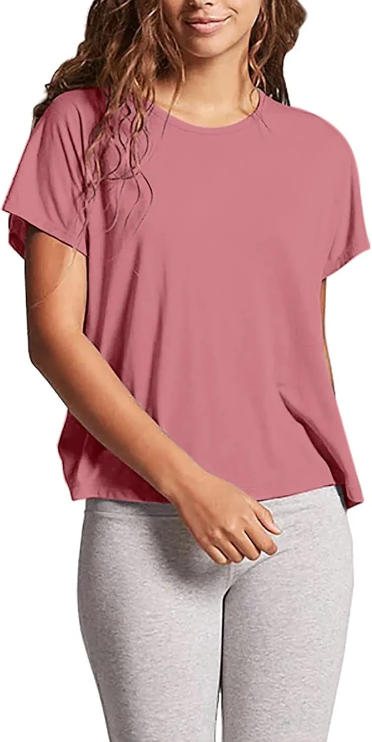 Mippo Womens Open Back Workout Tops Loose Short Sleeve Athletic Gym T Shirts