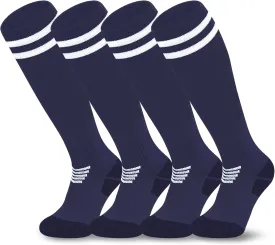 Olreco 2 Pack Adult Youth Kids Soccer Socks for Girls Boys Baseball Socks Men Women Team Sport Softball Football Accessories