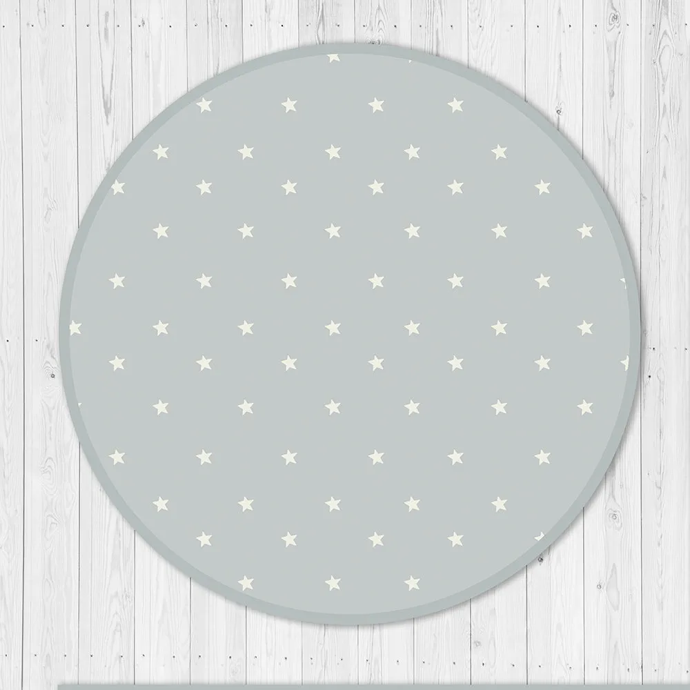 Organic Cushioned Playmat- Clouds (Blue)