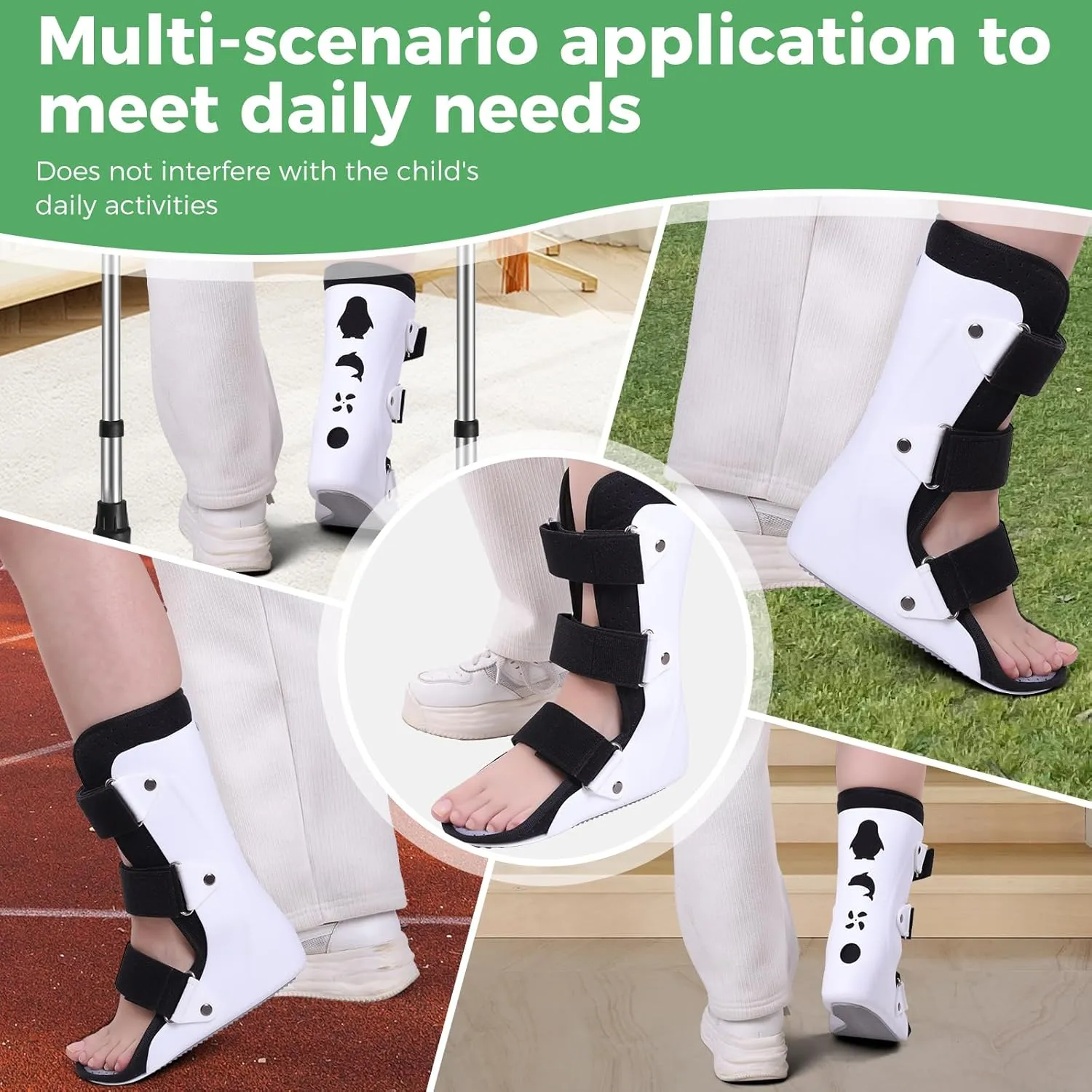 Pediatric Walking Boot For Kids,Fracture Boot for Kids, Orthopedic Support Shoe for Youth Ankle Break Injury, Kid's Stress Metatarsal Bone Fracture, Broken Foot or Toe Recovery Cast, Right(S)