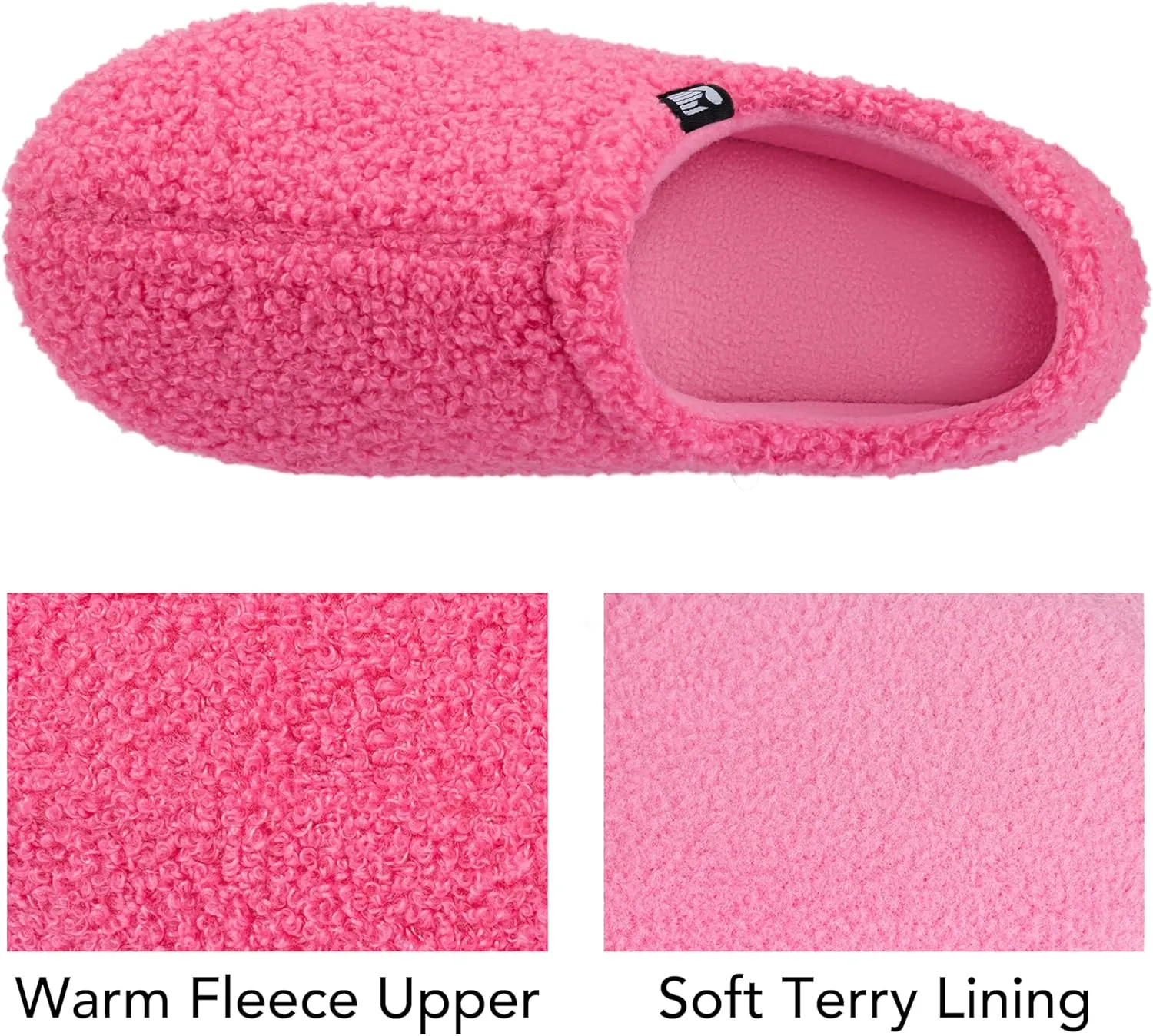 RockDove Women's Teddy Fleece Closed Back Indoor Slipper