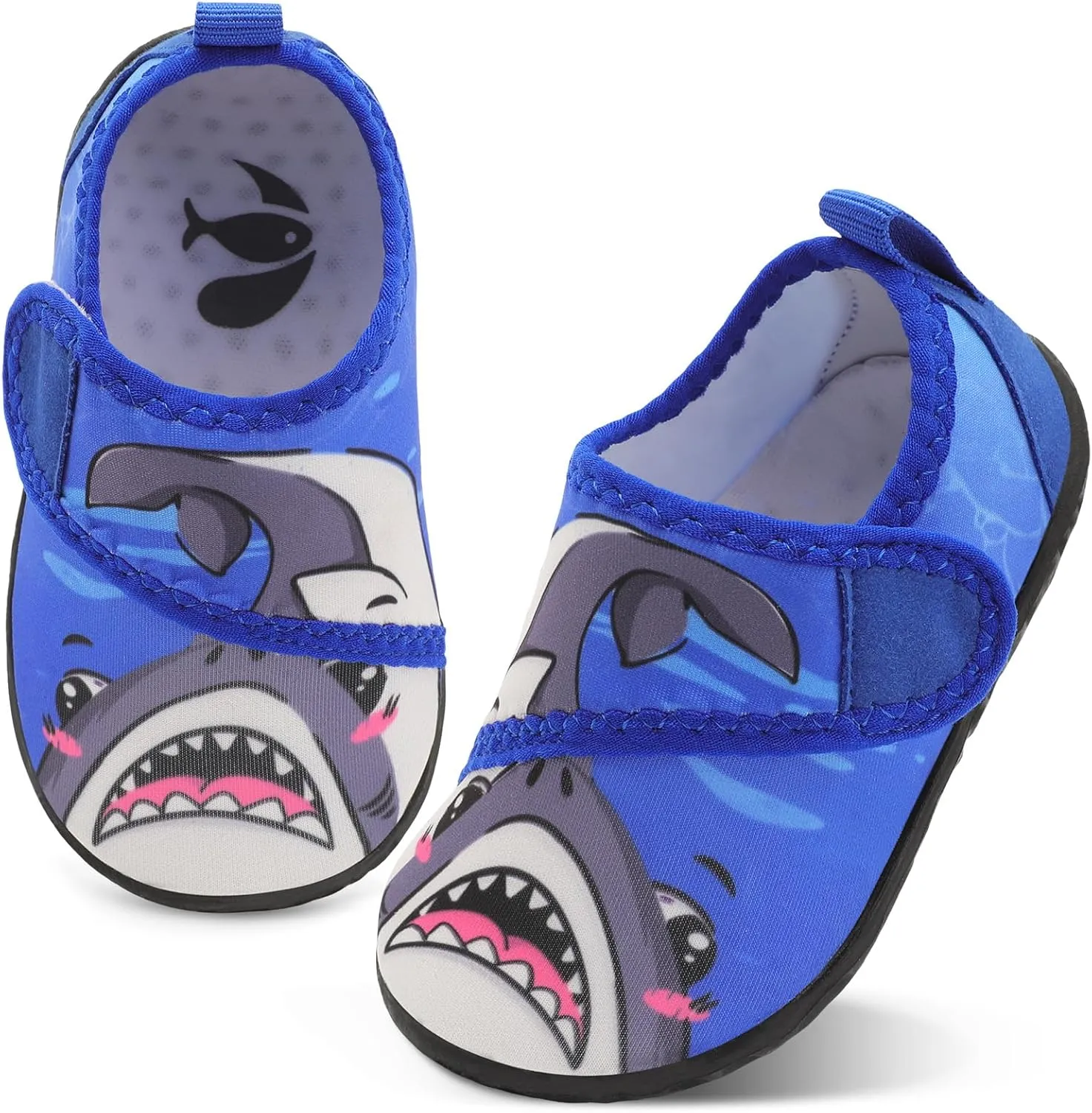 shopUAL Toddler Water Shoes Kids Girls Boys Beach Aqua Socks Skin Barefoot Walking Water Shoes Quick Dry Non-Slip Breathable Swim Pool Surf