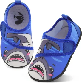 shopUAL Toddler Water Shoes Kids Girls Boys Beach Aqua Socks Skin Barefoot Walking Water Shoes Quick Dry Non-Slip Breathable Swim Pool Surf