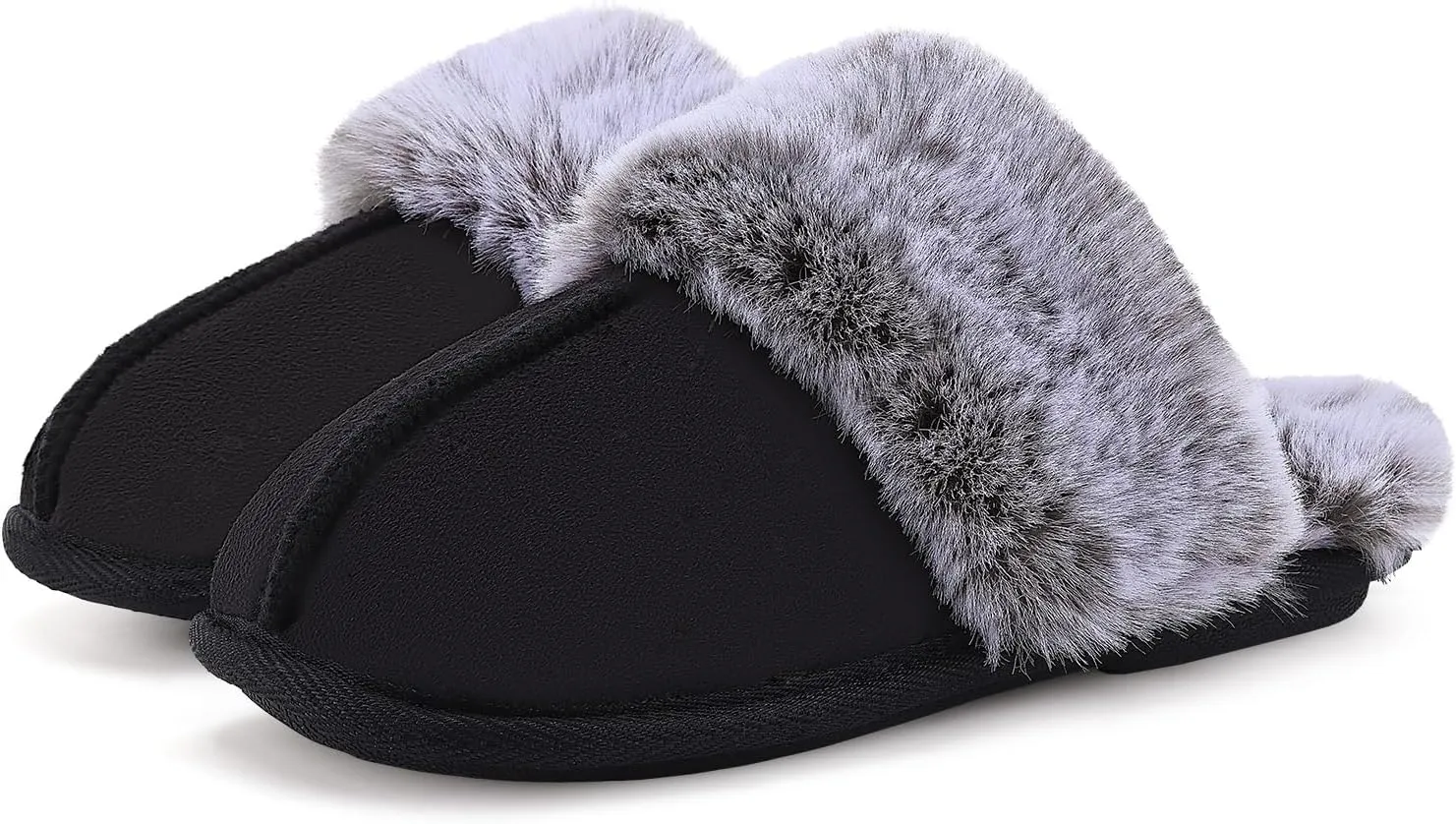 Slippers for Women Indoor,Fluffy Non-Slip Slippers for Men Indoor,Warm Cozy Comfy Ladies Bedroom House slippers for Women