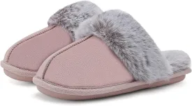 Slippers for Women Indoor,Fluffy Non-Slip Slippers for Men Indoor,Warm Cozy Comfy Ladies Bedroom House slippers for Women