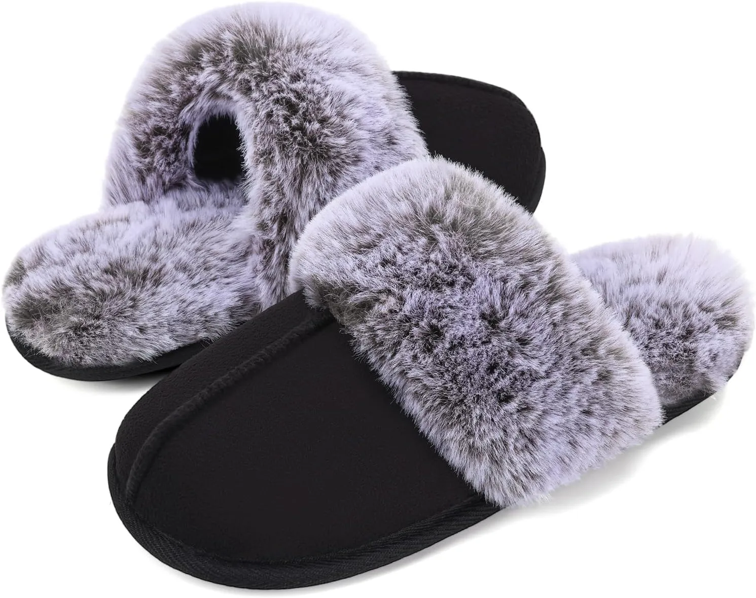 Slippers for Women Indoor,Fluffy Non-Slip Slippers for Men Indoor,Warm Cozy Comfy Ladies Bedroom House slippers for Women