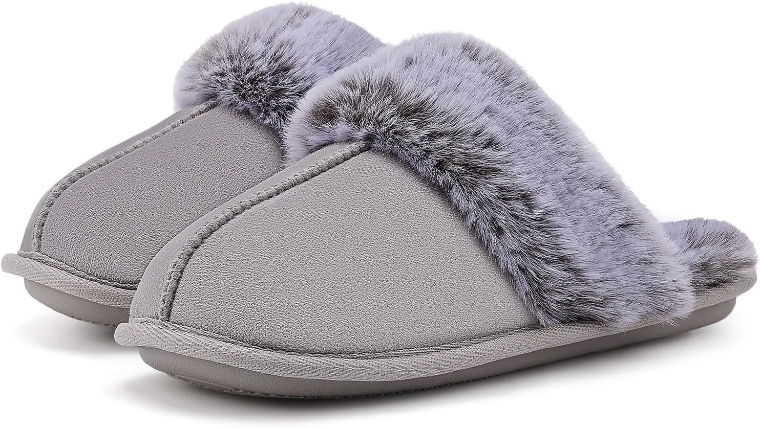 Slippers for Women Indoor,Fluffy Non-Slip Slippers for Men Indoor,Warm Cozy Comfy Ladies Bedroom House slippers for Women