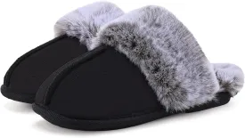 Slippers for Women Indoor,Fluffy Non-Slip Slippers for Men Indoor,Warm Cozy Comfy Ladies Bedroom House slippers for Women