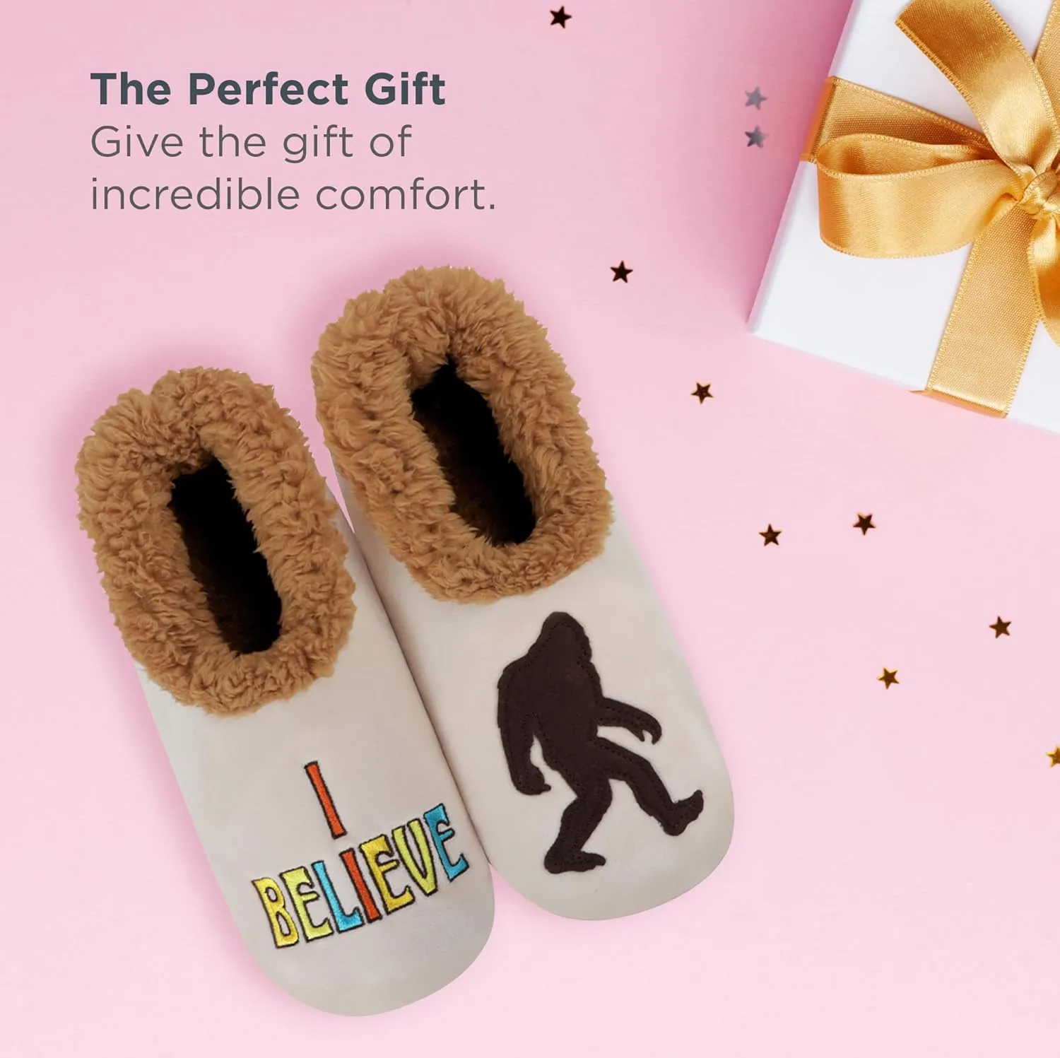 Snoozies Pairable Slipper Socks - Slippers for Women, Non-Slip Fuzzy Slipper Socks