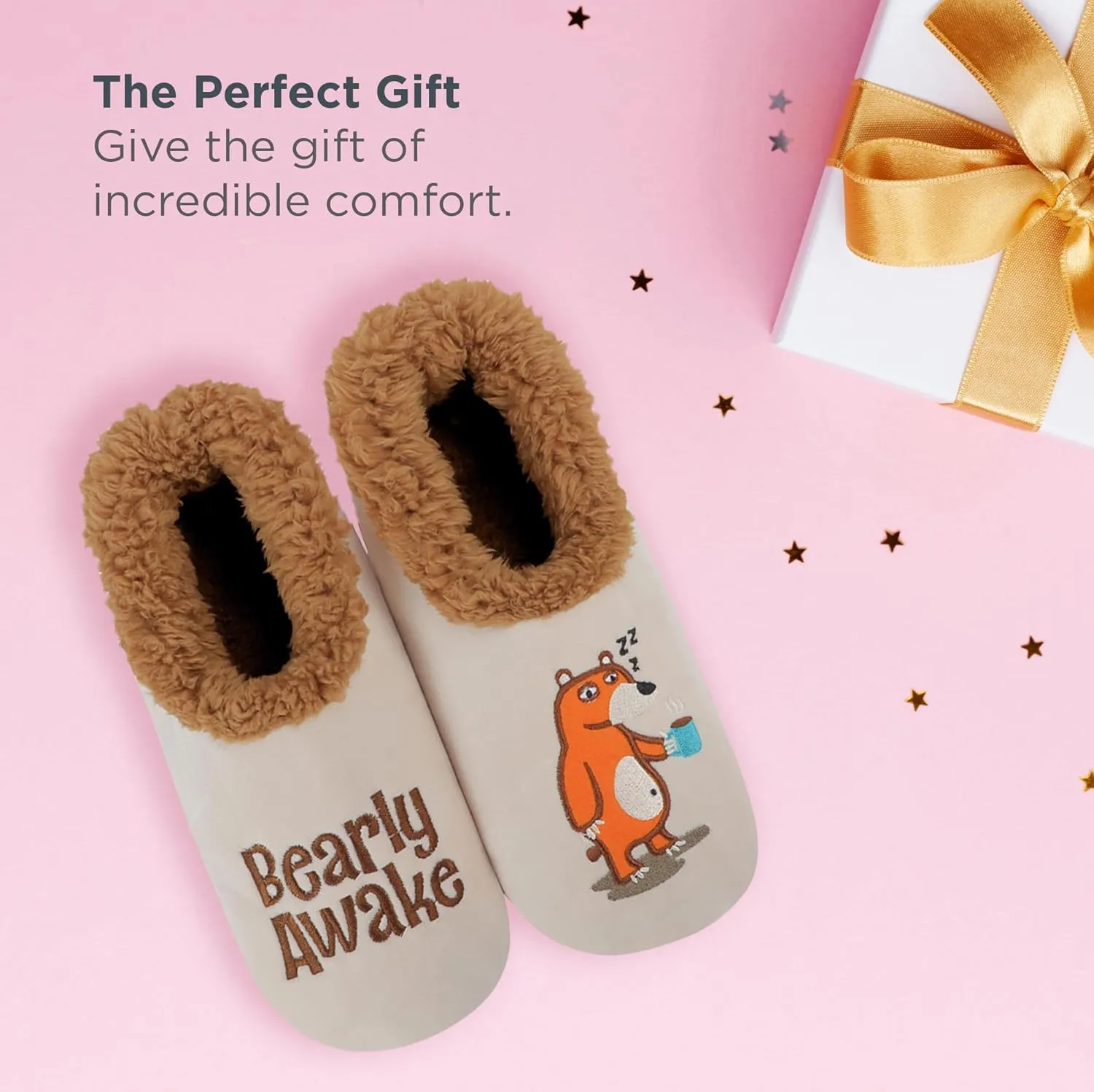 Snoozies Pairable Slipper Socks - Slippers for Women, Non-Slip Fuzzy Slipper Socks