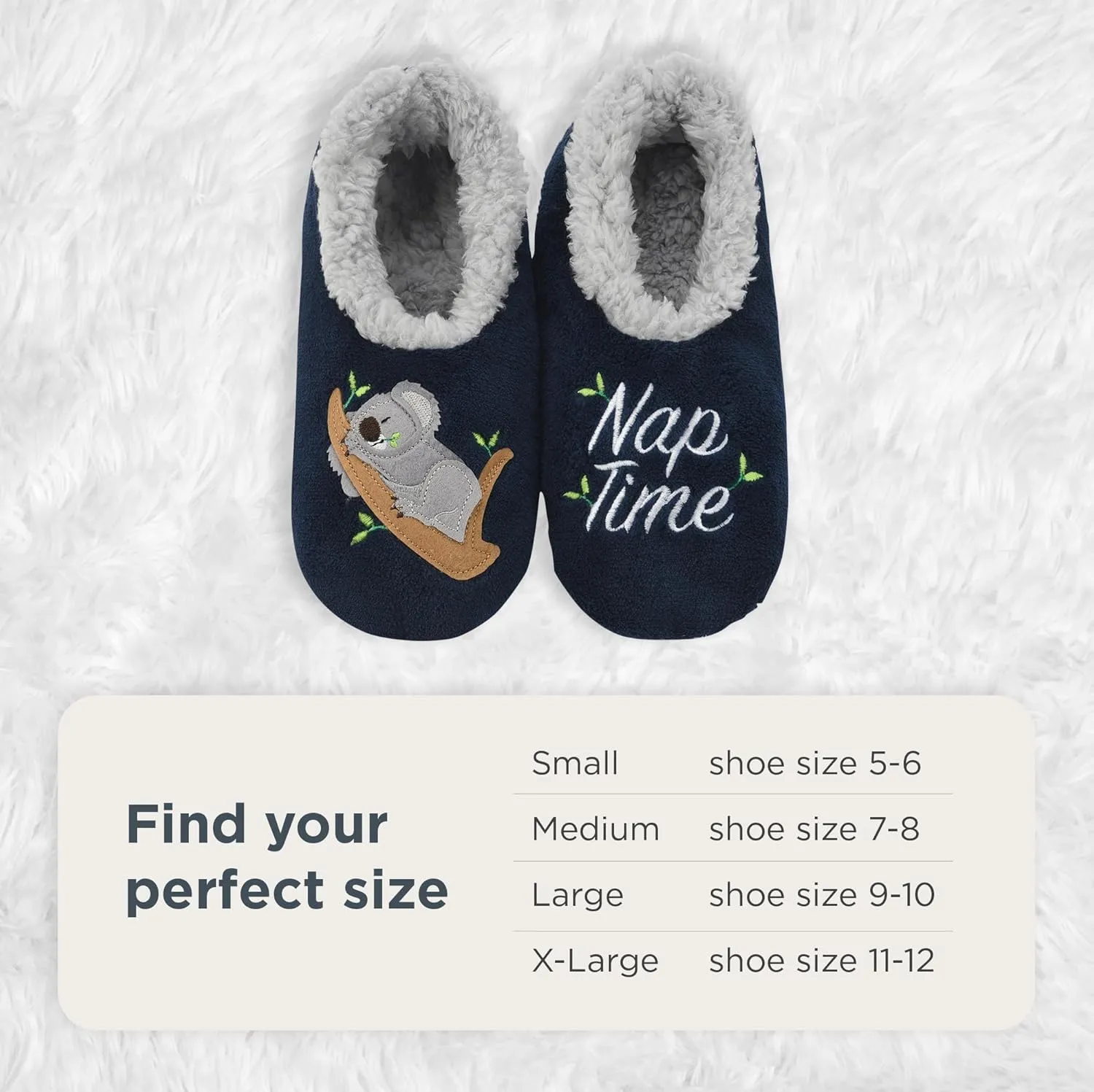 Snoozies Pairable Slipper Socks - Slippers for Women, Non-Slip Fuzzy Slipper Socks