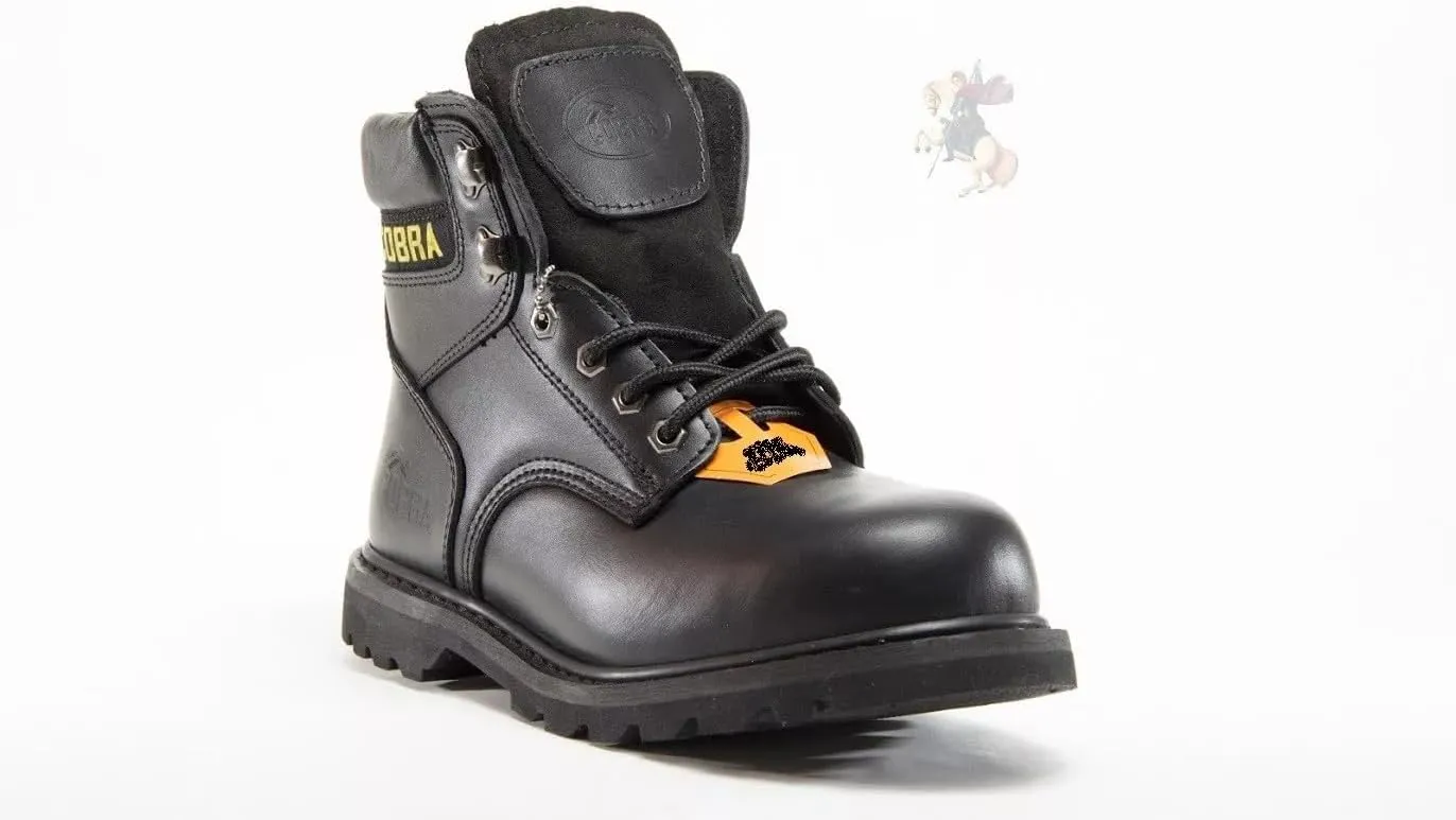 Soft Toe Work Boots for Men Cobra Boot, Men's Industrial & Construction Shoes, Comfortable, Non-slip Safety Shoes