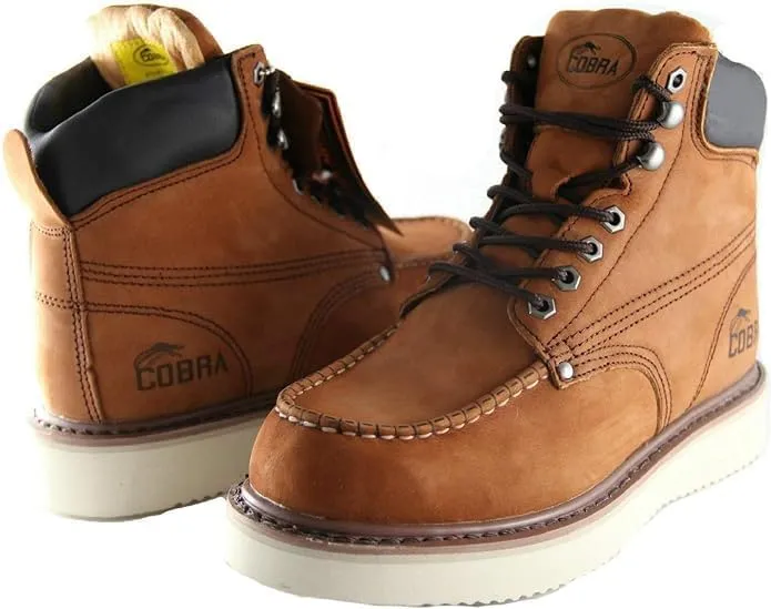 Soft Toe Work Boots for Men Cobra Boot, Men's Industrial & Construction Shoes, Comfortable, Non-slip Safety Shoes