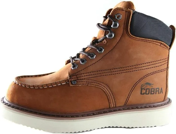 Soft Toe Work Boots for Men Cobra Boot, Men's Industrial & Construction Shoes, Comfortable, Non-slip Safety Shoes
