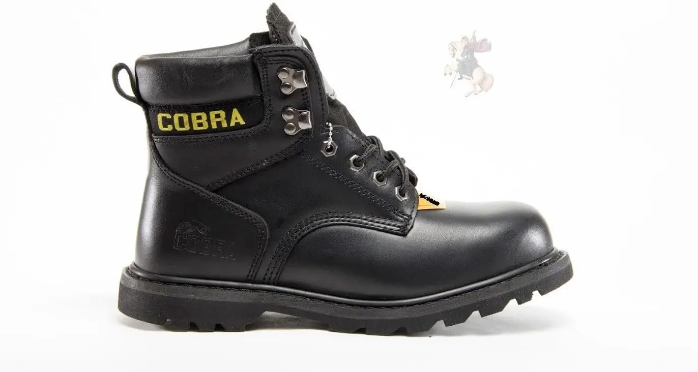 Soft Toe Work Boots for Men Cobra Boot, Men's Industrial & Construction Shoes, Comfortable, Non-slip Safety Shoes