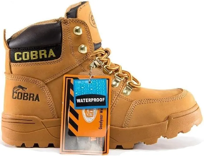 Soft Toe Work Boots for Men Cobra Boot, Men's Industrial & Construction Shoes, Comfortable, Non-slip Safety Shoes