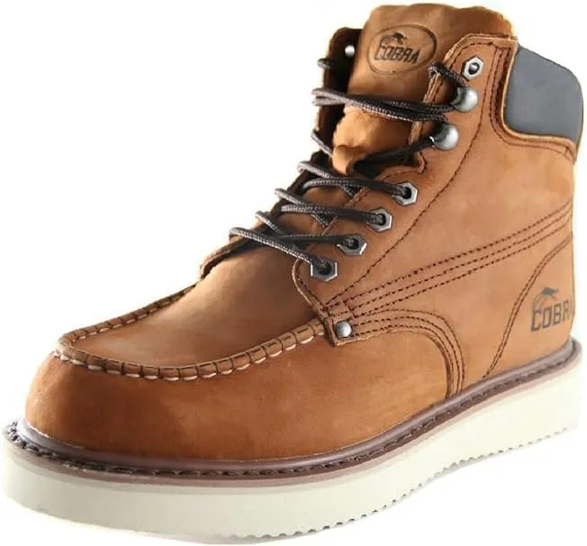 Soft Toe Work Boots for Men Cobra Boot, Men's Industrial & Construction Shoes, Comfortable, Non-slip Safety Shoes