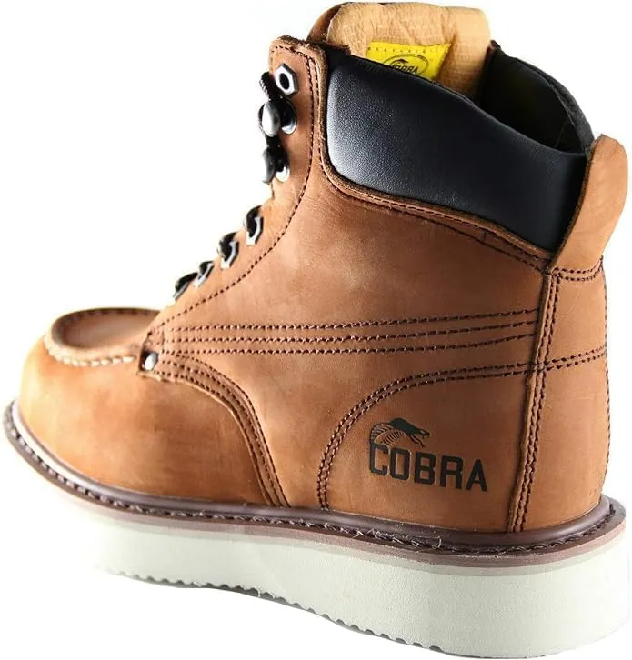 Soft Toe Work Boots for Men Cobra Boot, Men's Industrial & Construction Shoes, Comfortable, Non-slip Safety Shoes