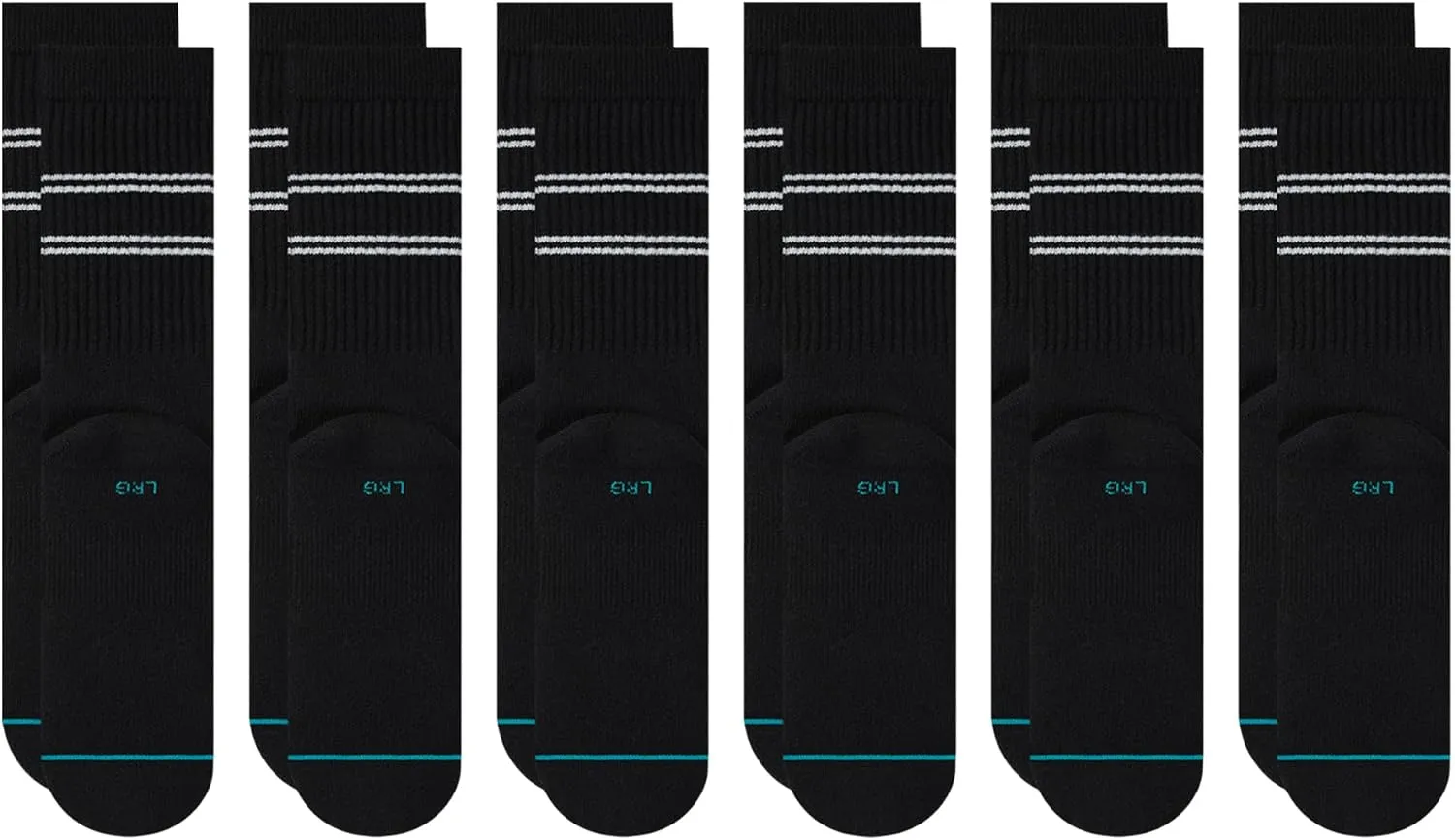 Stance Vital Crew Sock 6-Pack for Men and Women