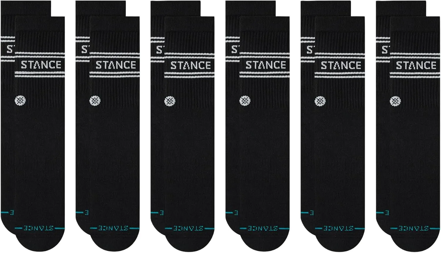 Stance Vital Crew Sock 6-Pack for Men and Women