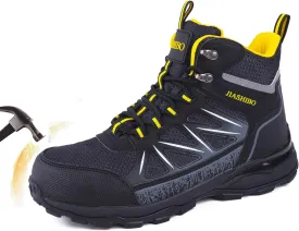 Steel Toe Work Boots for Women - Insulated Work Boots Steel Toe Sneakers Comfortable Construction Boot Lightweight Work & Safety Toe Shoes Gifts for Construction Workers for Work Construction