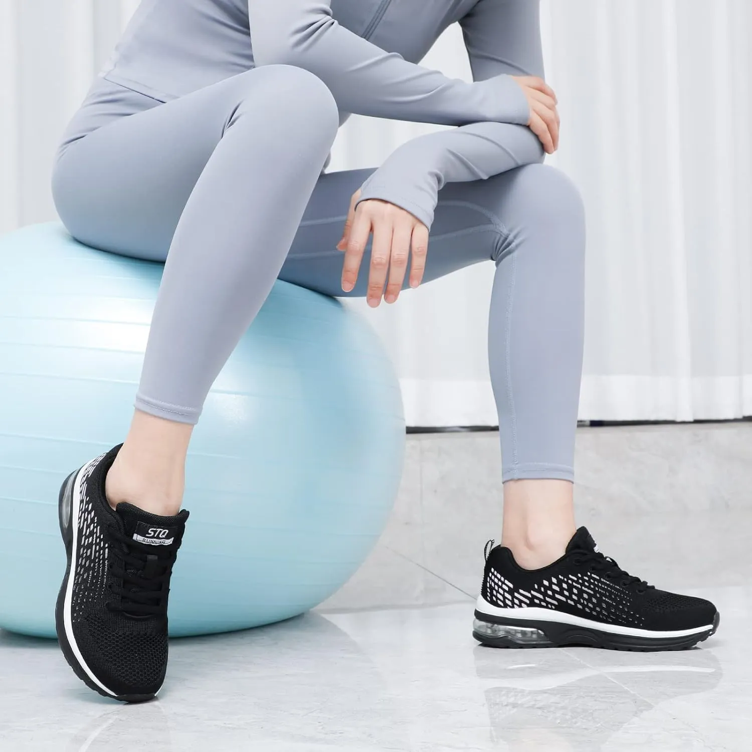 STQ Womens Air Running Shoes Non Slip Athletic Tennis Walking Workout Sneakers