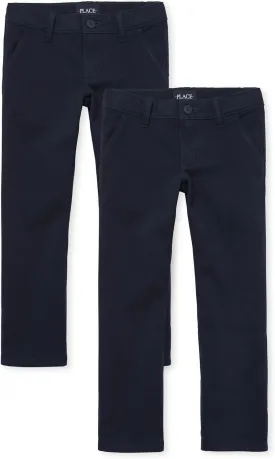 The Children's Place Stretch Bootcut Chino Pants,multipacks