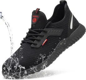 ulogu Waterproof Steel Toe Shoes for Men Women Lightweight Comfortable Puncture Proof Safety Work Sneakers Construction & Industrial