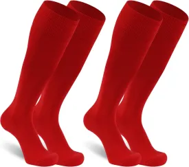 Unisex Soccer Socks, Knee High Solid Baseball Football Sports Team Socks