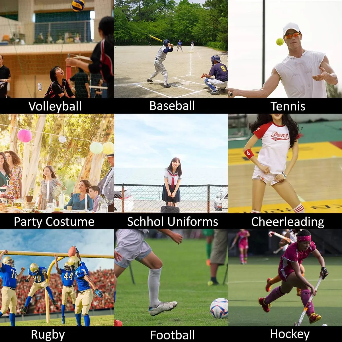 Unisex Soccer Socks, Knee High Solid Baseball Football Sports Team Socks