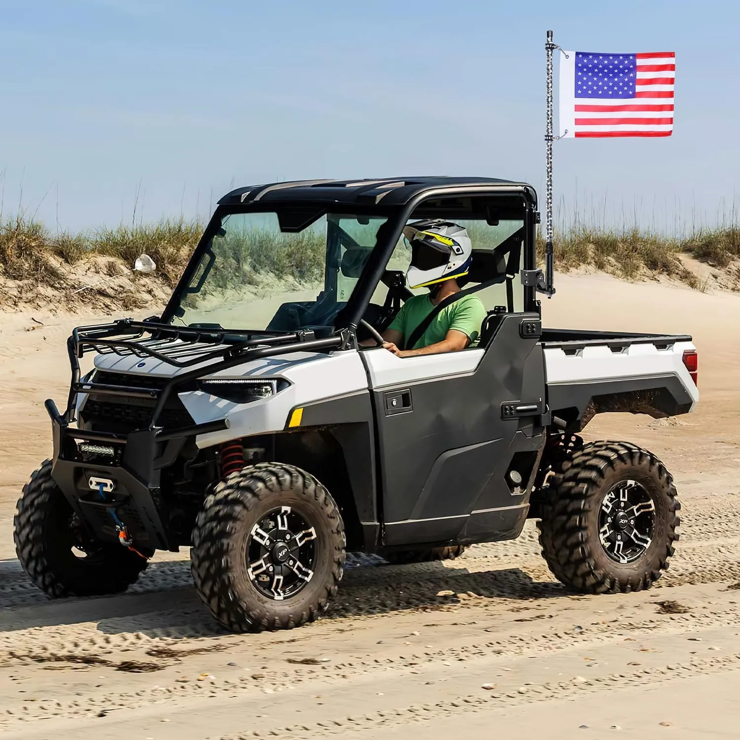 UTV Whip Light Flag Antenna Mount Bracket Adjustable