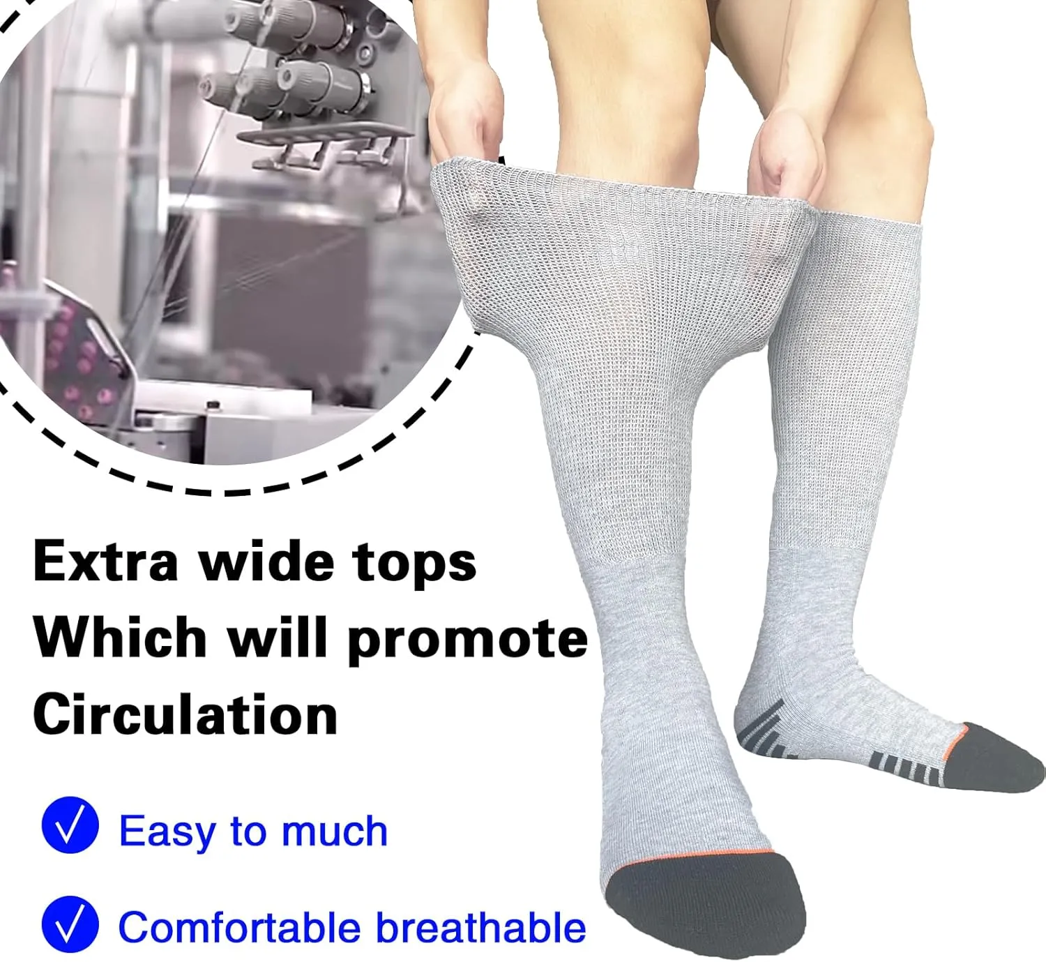 Walking Boot Socks air Cam Walker Cast Socks 2 Pairs Fracture Boot Brace Sock Surgical Orthopedics Sock for Men Women