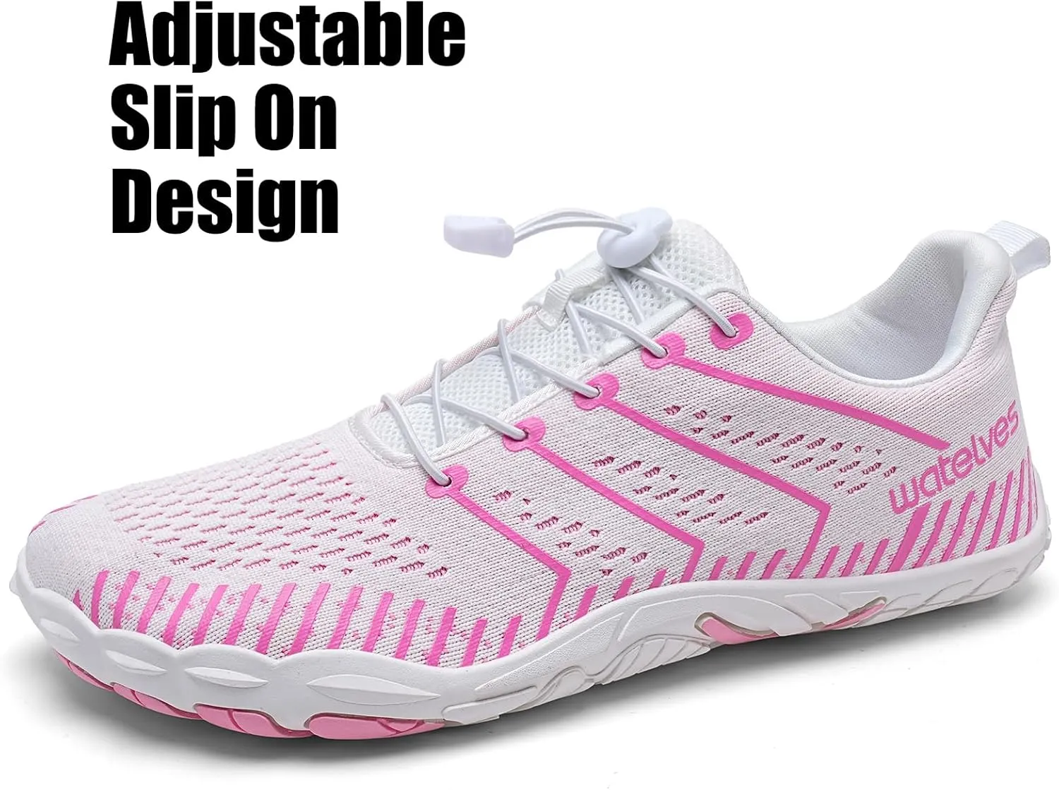 WateLves Barefoot Water Shoes Women Men Anti Slip Wide Toe Breathable Walking Shoes Minimalist Zero Drop Sneakers for Beach Travel Hiking