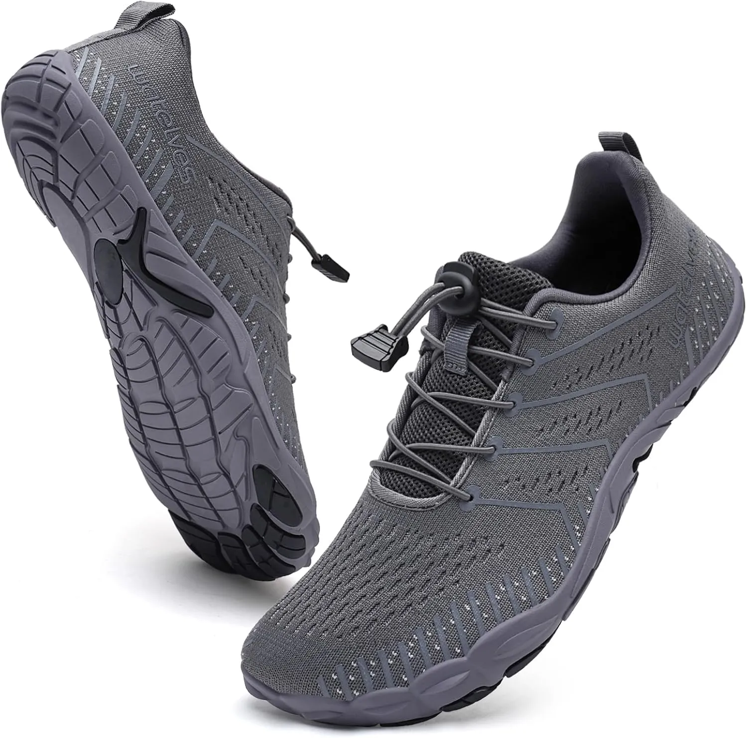 WateLves Barefoot Water Shoes Women Men Anti Slip Wide Toe Breathable Walking Shoes Minimalist Zero Drop Sneakers for Beach Travel Hiking