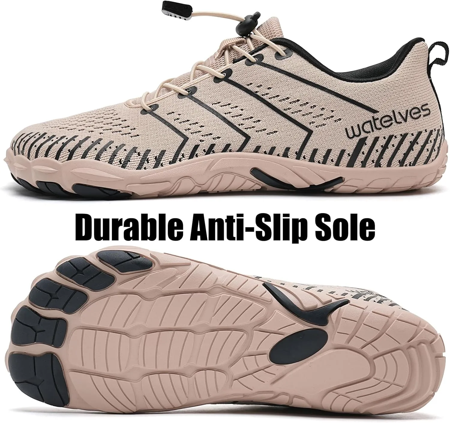 WateLves Barefoot Water Shoes Women Men Anti Slip Wide Toe Breathable Walking Shoes Minimalist Zero Drop Sneakers for Beach Travel Hiking