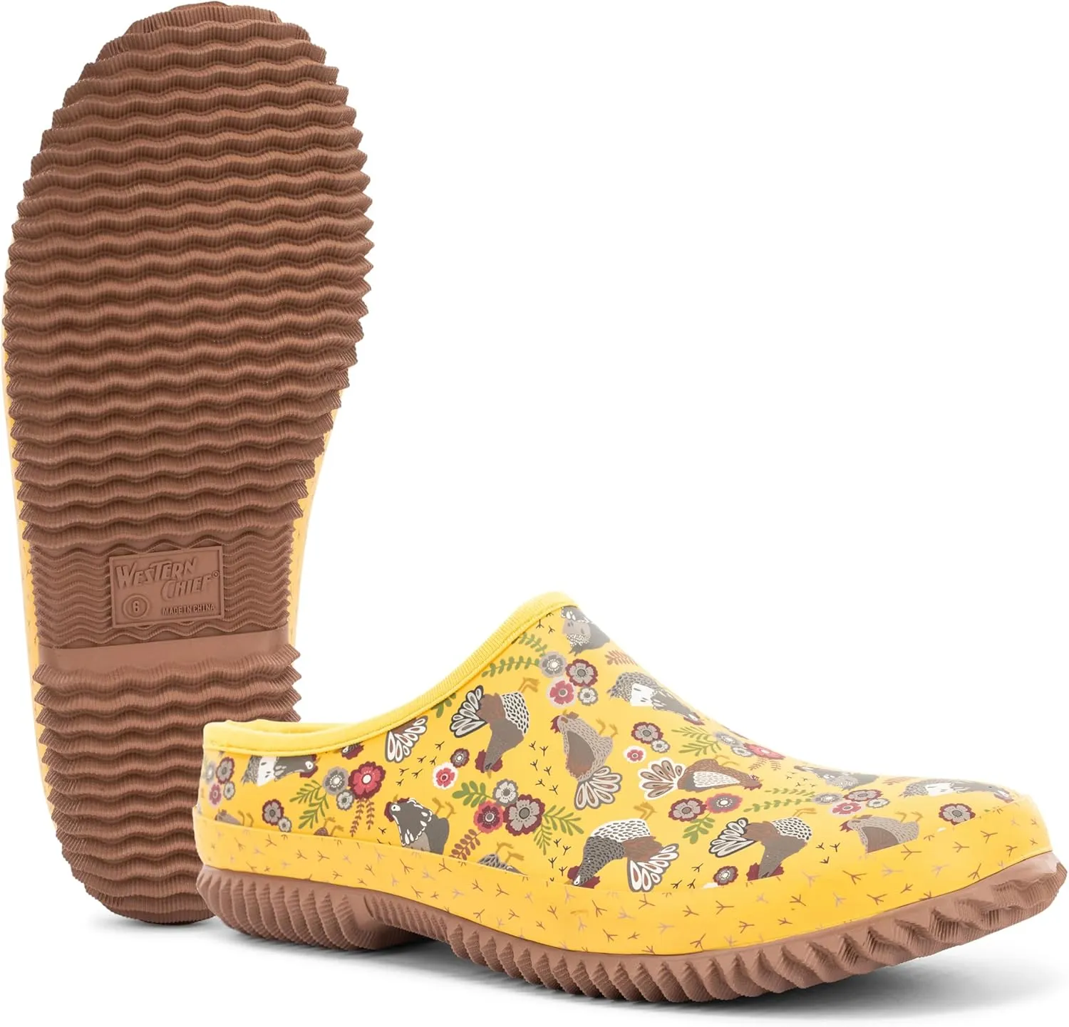 Western Chief Womens Waterproof Clog with Neoprene Lining and Rubber Outsole - Perfect for Garden and Outdoor Wear