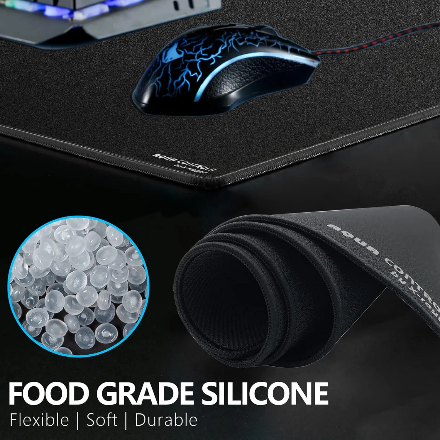 X-Raypad Aqua Control 2 Gaming Mouse Pad, Ultra-High Precision Mouse Pad with Perfect Speed and Control Capability, Consistent X and Y Glide, Designed for Fps Players with Low DPI Requirements