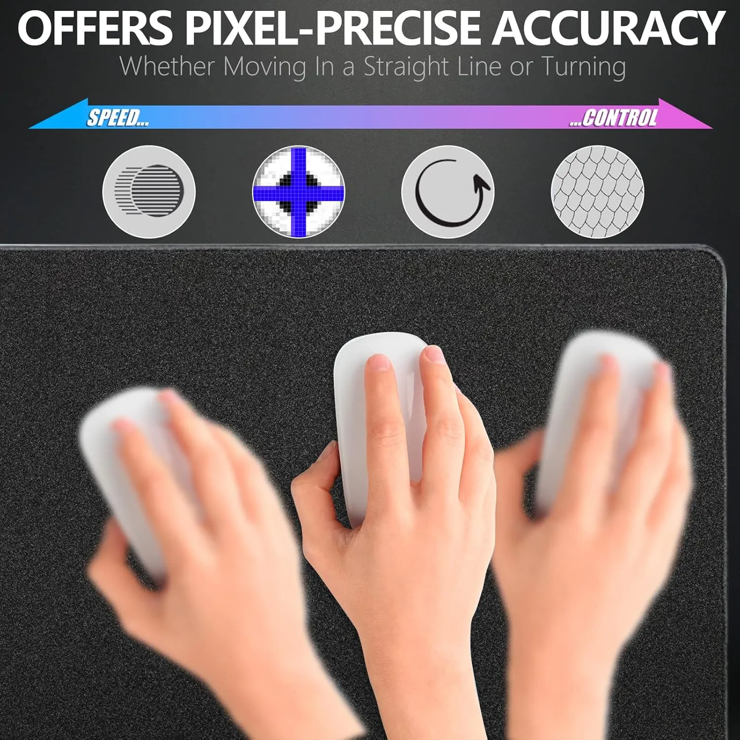 X-Raypad Aqua Control 2 Gaming Mouse Pad, Ultra-High Precision Mouse Pad with Perfect Speed and Control Capability, Consistent X and Y Glide, Designed for Fps Players with Low DPI Requirements